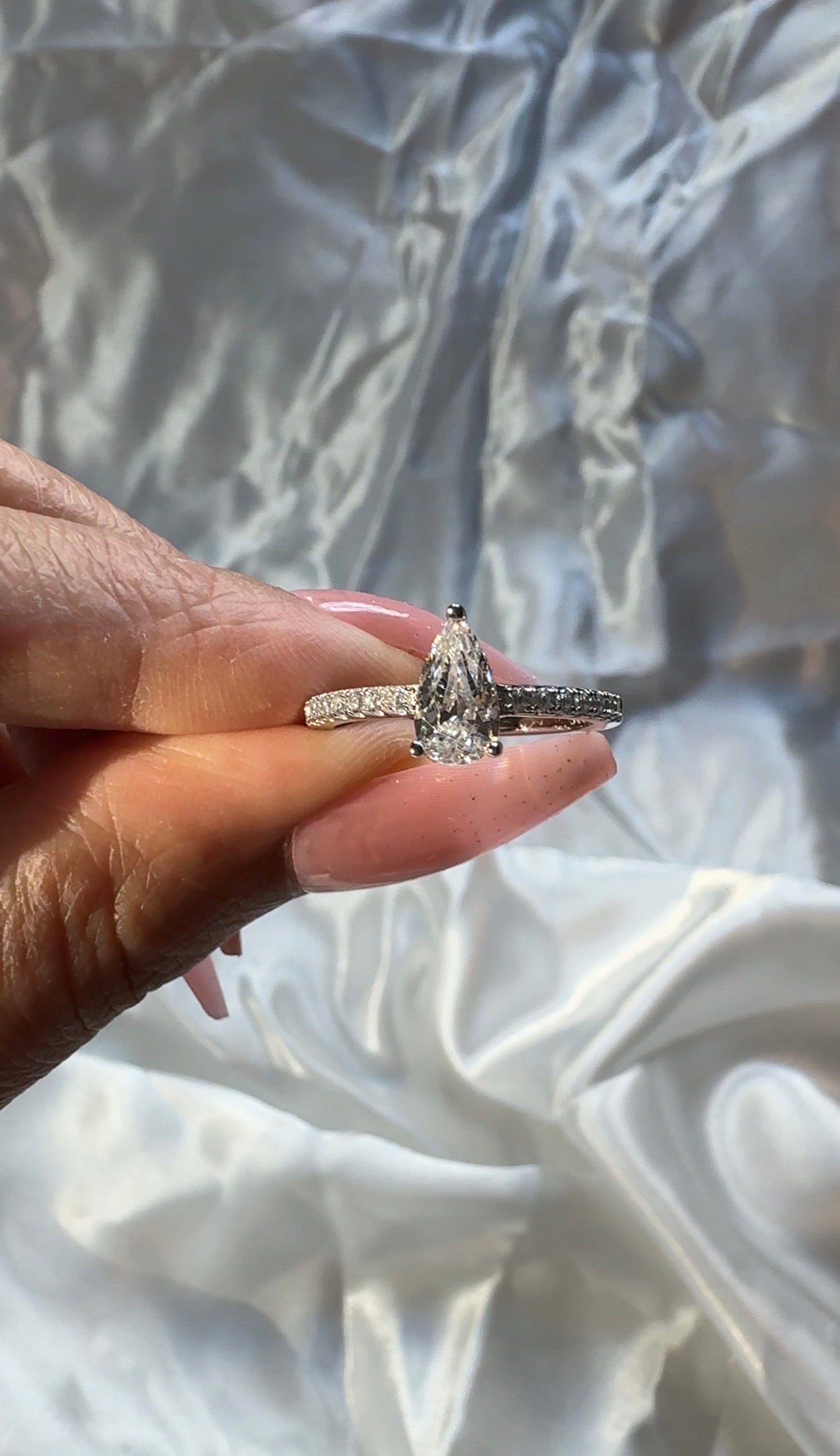 Ivy 1.25CT Pear Ring