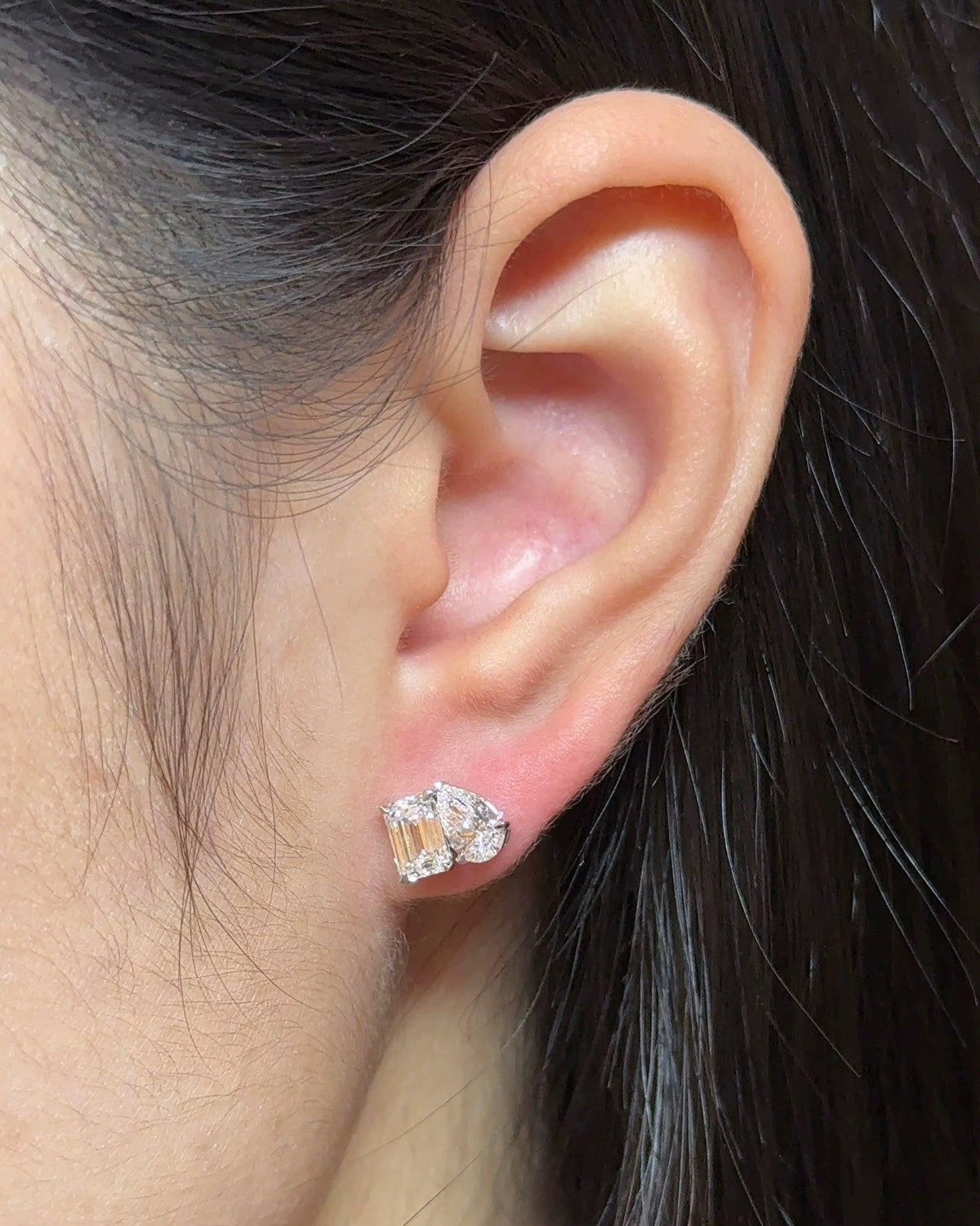 Tulle Toi et Moi Earring Studs