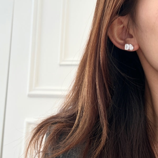 Tulle Toi et Moi Earring Studs