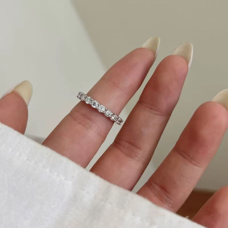 Reina Sterling Silver Eternity Band