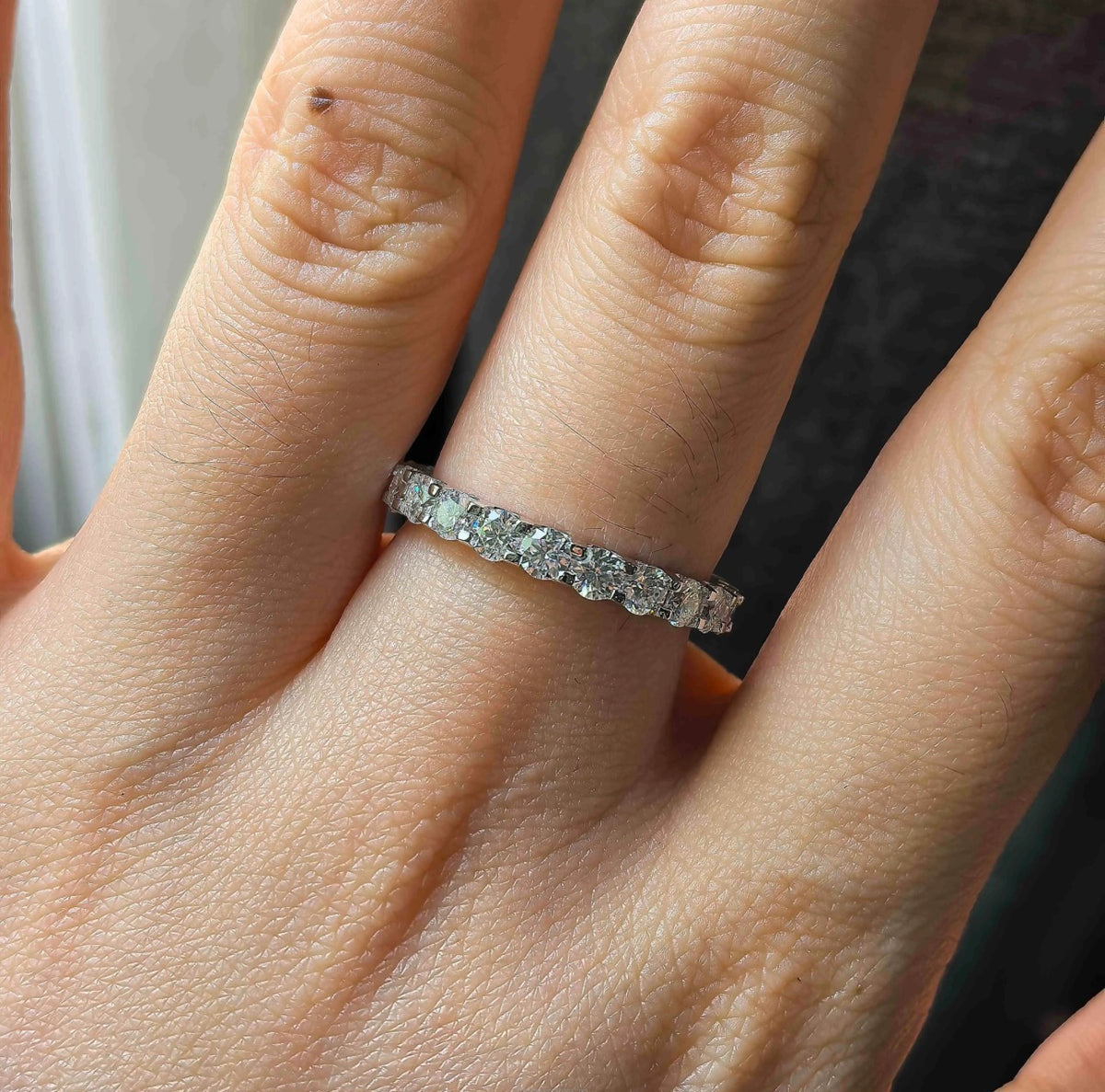 Reina Sterling Silver Eternity Band