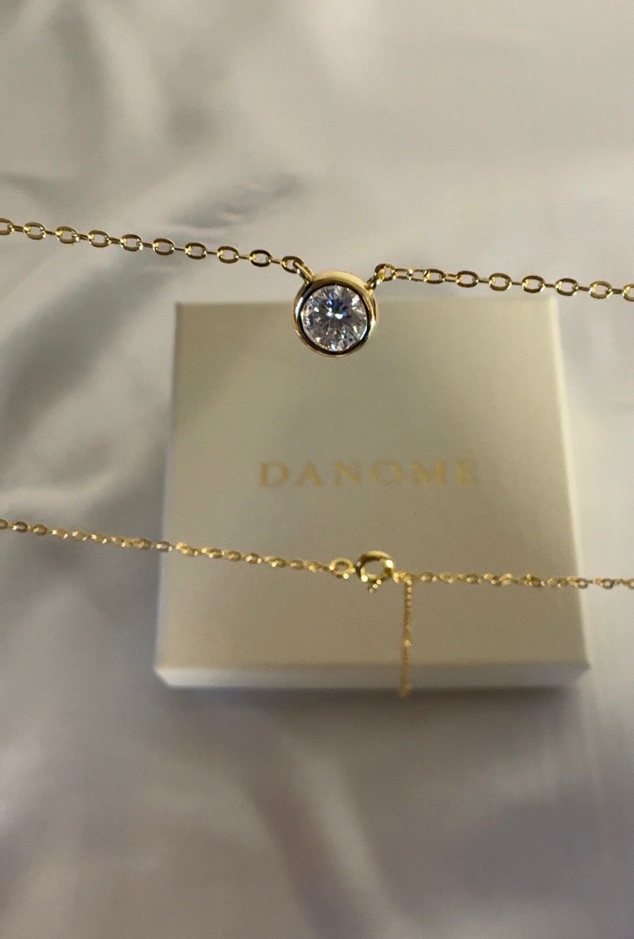 Noëlle Bezel Moissanite Necklace
