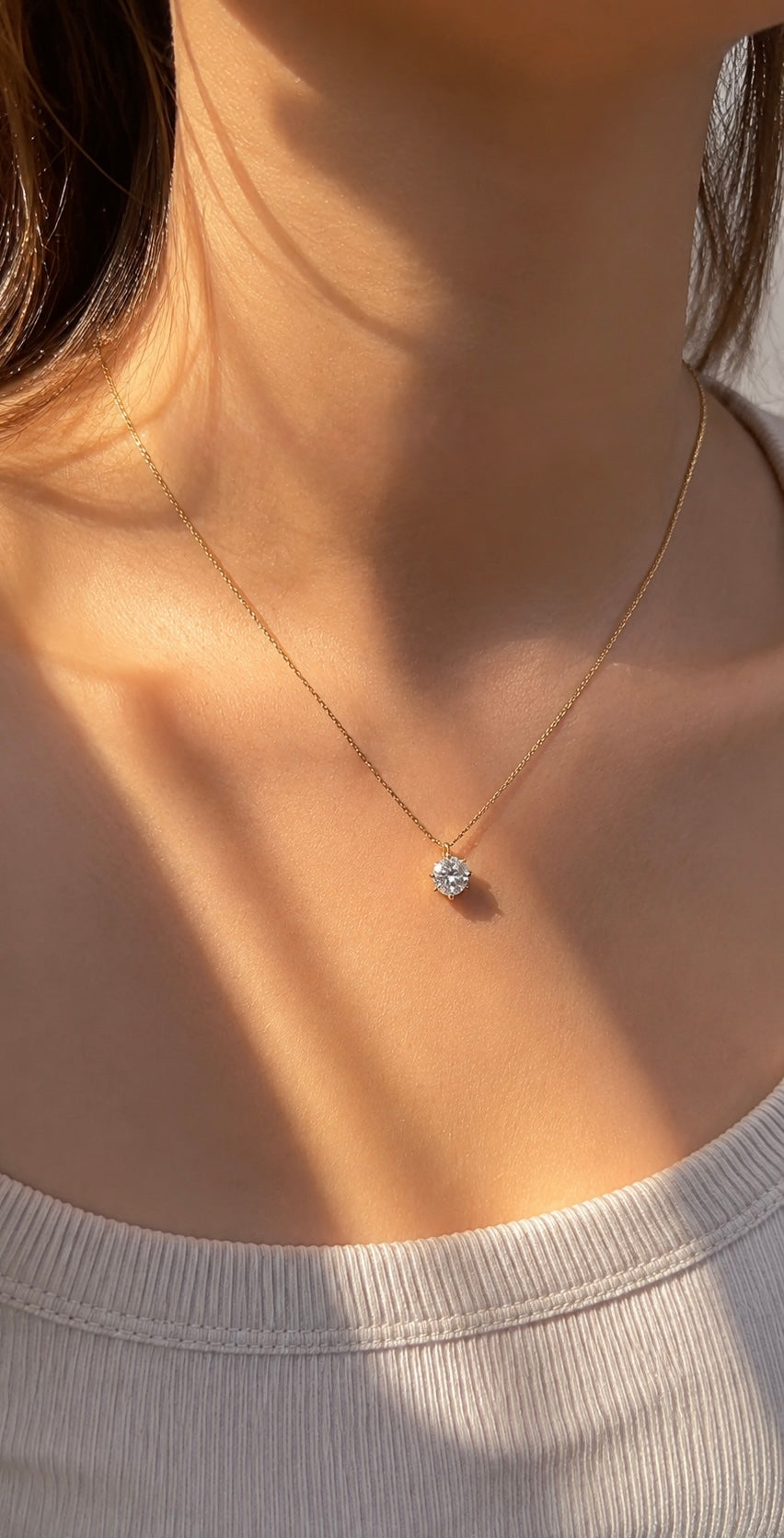 Claire 1CT Moissanite Necklace