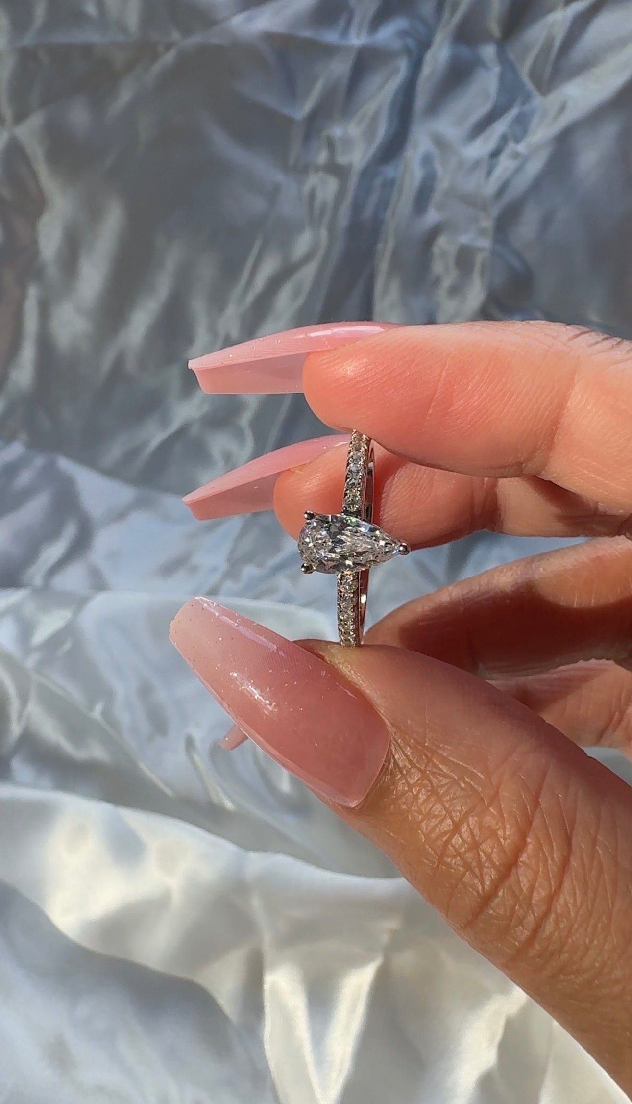 Ivy 1.25CT Pear Ring