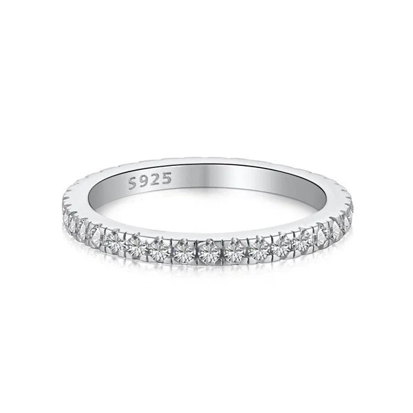 Nova Sterling Silver Eternity Band