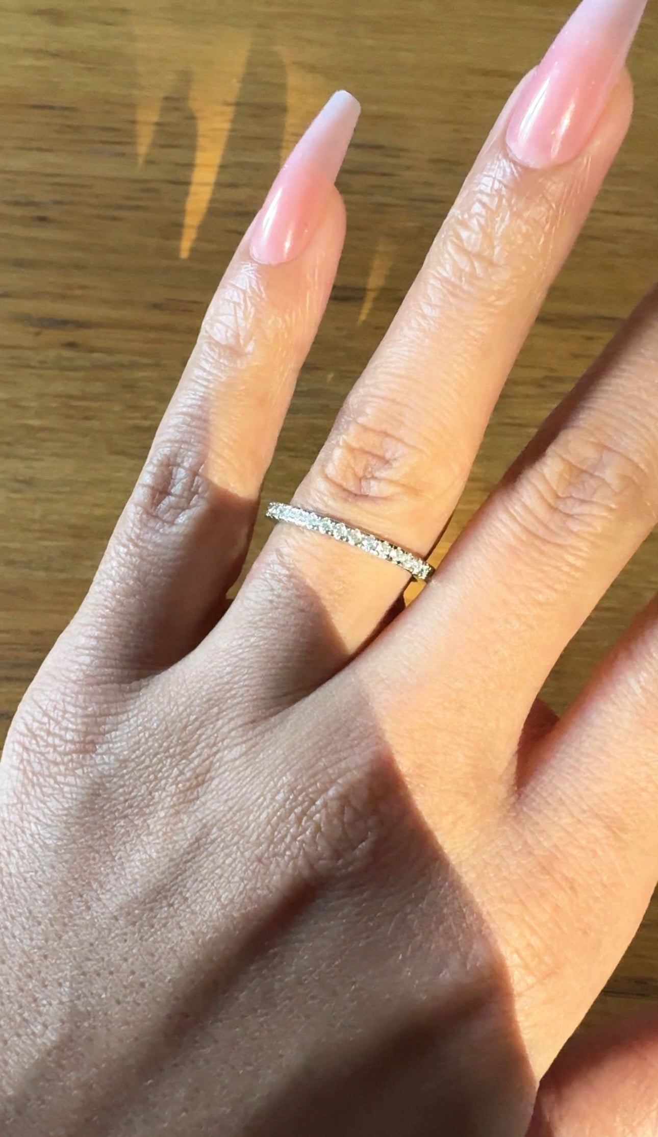 Nova Sterling Silver Eternity Band