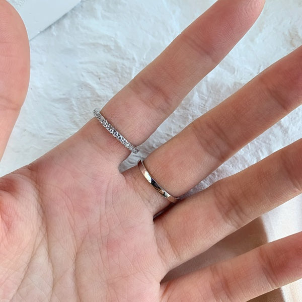 Nova Sterling Silver Eternity Band